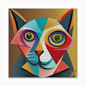 Colourful Cat Canvas Print