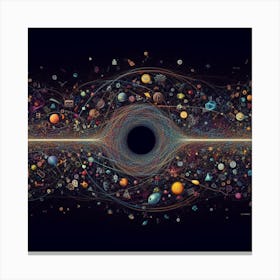 if the universe was one-dimensional 1 Canvas Print