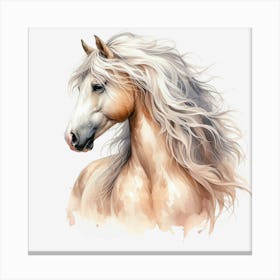 Horse Head Watercolor Painting Canvas Print