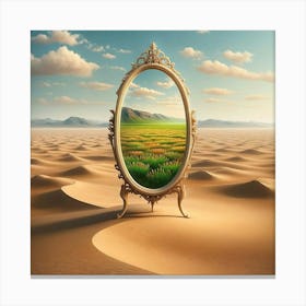 Mirror In The Desert Canvas Print