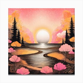 Apricot world 1 Canvas Print