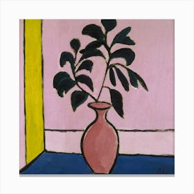 Matisse Cutout Pink Art print 5 Canvas Print