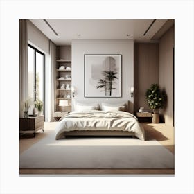 Interior Of Bedroom Canvas Print