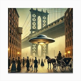 UFO in NYC Canvas Print