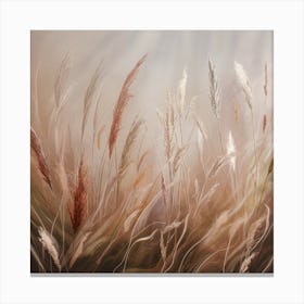 Abstract Of Grasses 1 Canvas Print