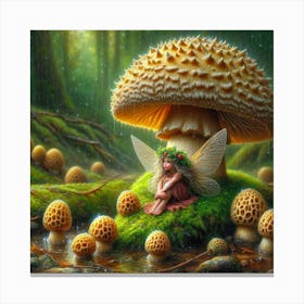 Fairy In The Forest 25 Canvas Print