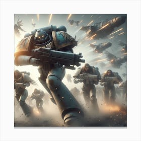 Space Marines 3 Canvas Print