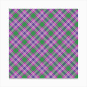 Plaid Fabric 191 Canvas Print