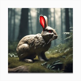 Rabbit In The Forest 59 Canvas Print