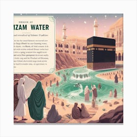 Hajj Water Canvas Print