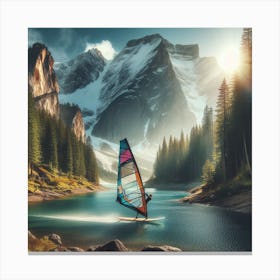 A windsurfer 3 Canvas Print