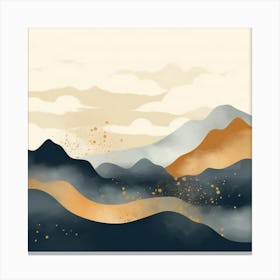 Abstract Mountains Toile