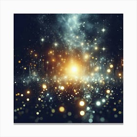 Abstract Bokeh Background Canvas Print