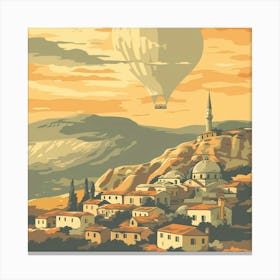 A Cappadocia In Turkey Vector Design Illustratio 1720348979 2 Canvas Print