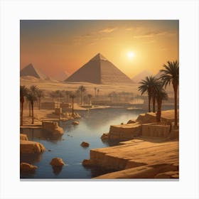 Ancient Egyptian Landscape 3 (1) Canvas Print