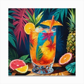 Tropical Cocktail 3 Canvas Print