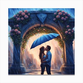 Rainy Day Love Canvas Print