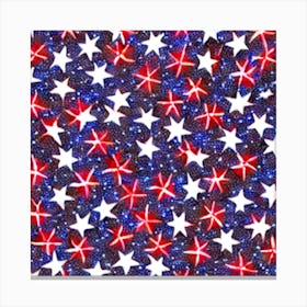 Patriotic Stars Canvas Print