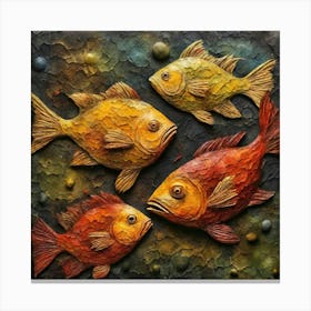 Shoal of fish Canvas Print