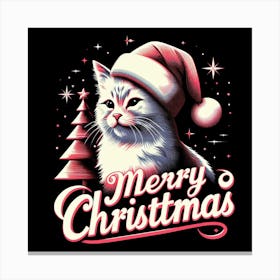 Merry Christmas Cat 5 Canvas Print