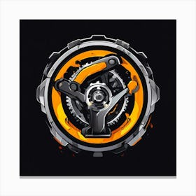 Logo Vector Mechanic Car Repair Automotive Tools Service Garage Wrench Gear Maintenance (8) Canvas Print