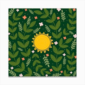 Forest And Sun Canvas Print