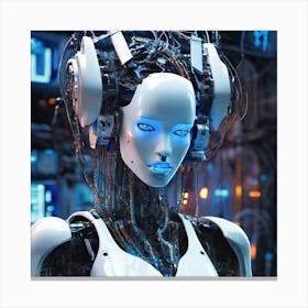 Futuristic Robot 11 Canvas Print