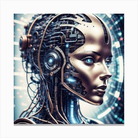 Futuristic Woman 3 Canvas Print