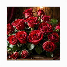 Red Roses 8 Canvas Print