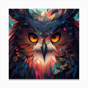 Owl Painting Canvas Print