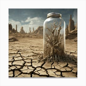 Tree In A Jar Canvas Print