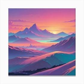 Pixel Art 3 Canvas Print