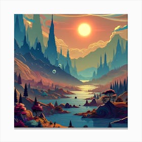 Land Of Fantasy 14 Canvas Print