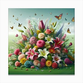 Beautiful Flower Arrangement 4 Canvas Print