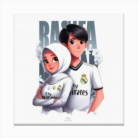 Real Madrid Couple Canvas Print