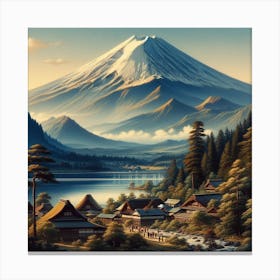 Japanese volcano Fuji 4 Canvas Print