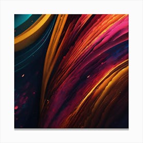 Abstract colorful striped Canvas Print
