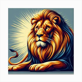 Lion Pop Art Canvas Print