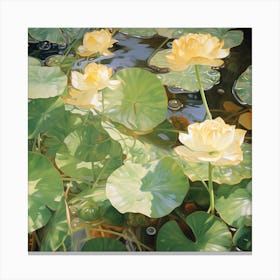 Yellow Lotus Canvas Print