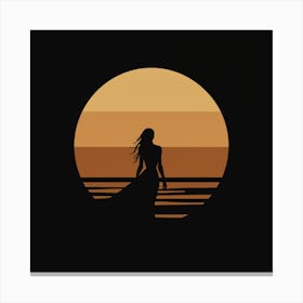 Sunset Silhouette Canvas Print