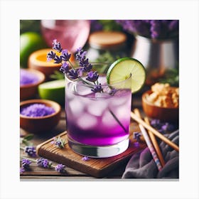 Lavender Drink Canvas Print