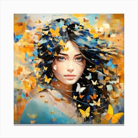 Butterfly Girl 11 Canvas Print