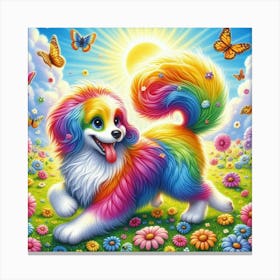 Rainbow Dog 2 Canvas Print