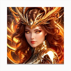 Golden Goddess okh Canvas Print