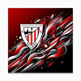 Athletic Club Bilbao Logo Wall Art 12 Canvas Print