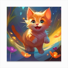 Cute Kitten Canvas Print