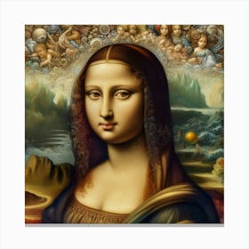 Mona Lisa Painting 2 Canvas Print