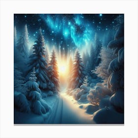 Winter Forest Canvas Print