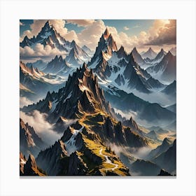 Mountain Landscape 25 Canvas Print