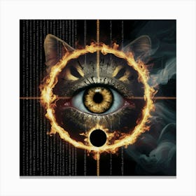 Eye Of The Cat Canvas Print